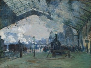 Arrivée du train de Normandie, Gare Saint-Lazare - Claude Monet