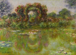 Bassin aux Nymphéas, les Rosiers, 1913 - Claude Monet