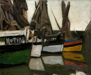 Bateaux de pêche à Honfleur - Claude Monet