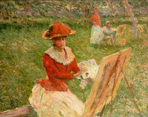 Blanche Hoschedé peignant, 1892 - Claude Monet