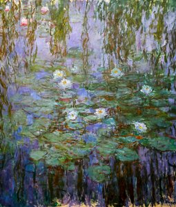 Nymphéas bleus (détail) - Claude Monet