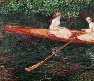 En bateau sur la rivière Epte, vers 1889-1890 - Claude Monet