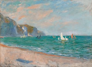 Bateaux devant les falaises de Pourville, 1882 - Claude Monet