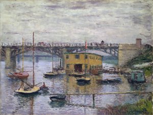 Pont à Argenteuil par jour gris, vers 1876 - Claude Monet