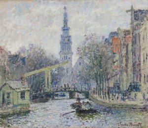 Canal à Amsterdam, 1874 - Claude Monet