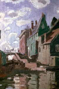 Canal à Zaandam, (détail), 1871 - Claude Monet