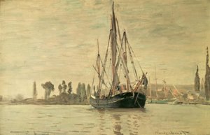 Chasse-marée à l’ancre (Rouen) - Claude Monet