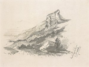 Falaise à Sainte-Adresse, 1857 - Claude Monet