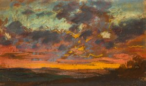 Coucher de soleil, vers 1868 - Claude Monet