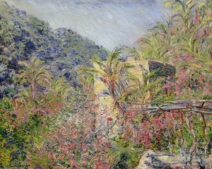 La vallée de Sasso, effet de soleil - Claude Monet
