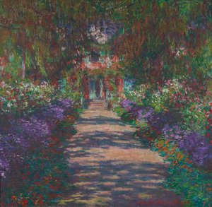 Une allée dans le jardin de Monet à Giverny - Claude Monet