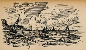 Embouchure de la Seine à Honfleur, vers 1865