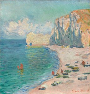Étretat : La plage et la falaise d