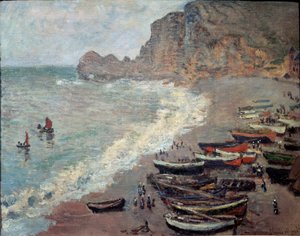 Étretat, plage et la Porte d