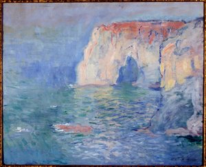 Étretat, la Manneporte, reflets sur l