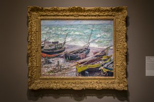 Bateaux de pêche à Étretat - Claude Monet