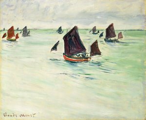Bateaux de pêche à la grande Pourville, 1882 - Claude Monet
