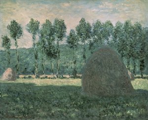 Meules de foin près de Giverny, vers 1884-89 - Claude Monet