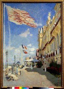 Hôtel des Roches Noires à Trouville. Peinture de Claude Monet (1840-1926)