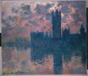 Le Parlement, coucher de soleil, 1902 - Claude Monet