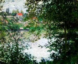 Île de La Grande Jatte à travers les arbres, 1878 - Claude Monet