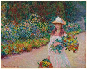 Jeune fille dans le jardin de Giverny, 1888 - Claude Monet