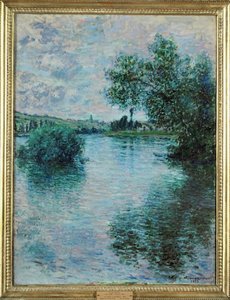 La Seine a Vetheuil (oil on canvas)