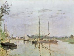 La barque, Argenteuil - Claude Monet