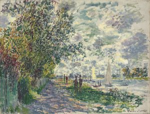 La berge du Petit-Gennevilliers, 1875