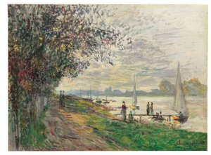 La berge du Petit-Gennevilliers, soleil couchant, 1875
