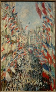 La rue Montorgueil à Paris, fête du 30 juin 1878 - Claude Monet