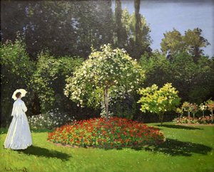 Dame dans le Jardin, 1867 - Claude Monet