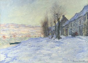 Lavacourt sous la neige. Vers 1878-81