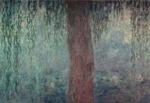 Le Bassin aux nymphéas avec saules, Le Matin aux saules - Claude Monet