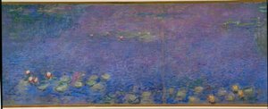 Le Bassin aux nymphéas sans saules, Matin - Claude Monet