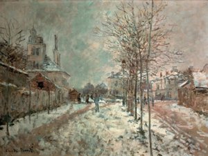 Le Boulevard de Pontoise à Argenteuil, neige - Claude Monet