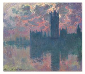 Le Parlement, soleil couchant - Claude Monet