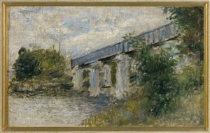 Le Pont de chemin de fer, Argenteuil - Claude Monet