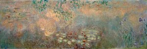 Le bassin aux nymphéas avec iris - Claude Monet
