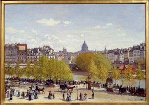 Le quai du Louvre à Paris en 1867. Peinture de Claude Monet (1840-1926) - Claude Monet