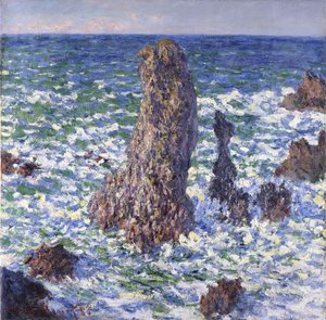 Les Pyramides de Port-Coton, effet de soleil, 1886 - Claude Monet