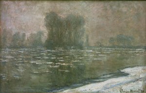 Matin brumeux, débâcle - Claude Monet