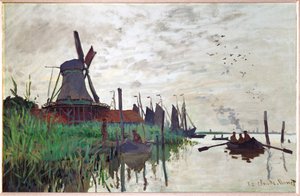 Moulin a Zaandam (huile sur toile)