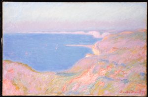 Sur les falaises près de Dieppe, coucher de soleil, 1897 - Claude Monet