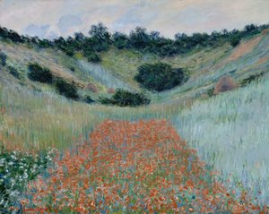 Champ de coquelicots dans un creux près de Giverny - Claude Monet