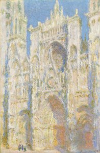 Cathédrale de Rouen, façade ouest, lumière du soleil