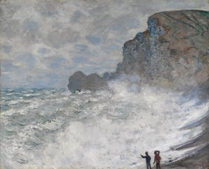 Temps rude à Étretat - Claude Monet