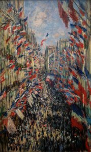Rue de Montorgueil, célébration du 30 juin 1878 - Claude Monet