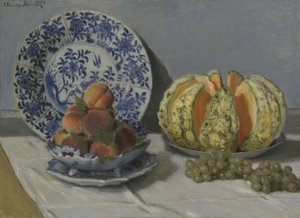 Nature morte avec melon - Claude Monet