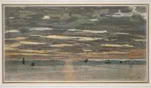 Coucher de soleil en mer, 1865-1870